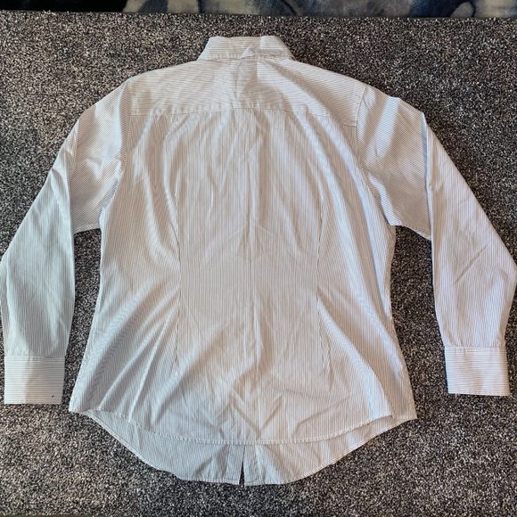 Gap Women's Fitted Stripped Button Long Sleeve Shirt Size 16 - Picture 5 of 6